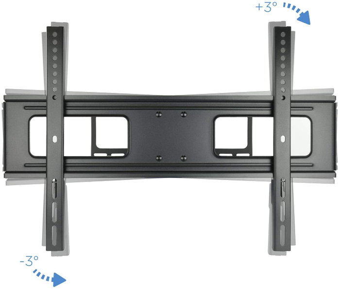 TooQ Soporte Pared TV LP6270TN-B, Orientable e Inclinable, para TV 37-70" hasta 50kg, Compatible VESA 200x200 a 600x400, Giro ±60°, Inclinación +10°/-20°